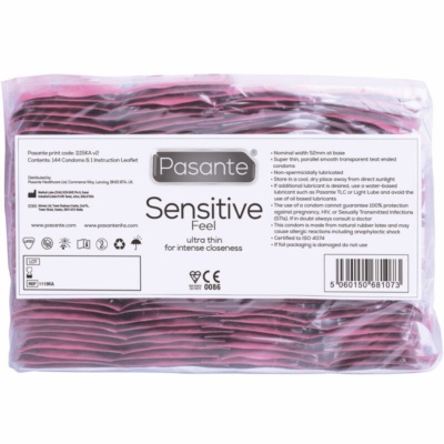 Pasante Sensitive Feel Ultra-Thin Condoms 144pk - image 3