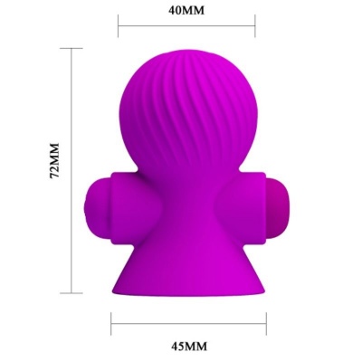 Pretty Love Nipple Stimulators 12M Lilac Vibration - image 6