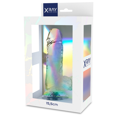 X Ray Clear Dildo With Balls 15.5 CM - image 2