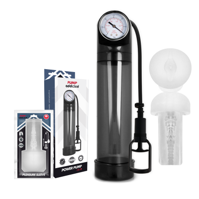 Pump Addicted RX9 Black Penis Pump with Sleeve - image 2