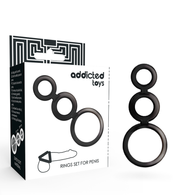 Addicted Toys Penis Ring Set Smoked - image 2