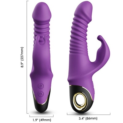 Armony Zing Dildo Vibrator Rabbit Purple - image 3