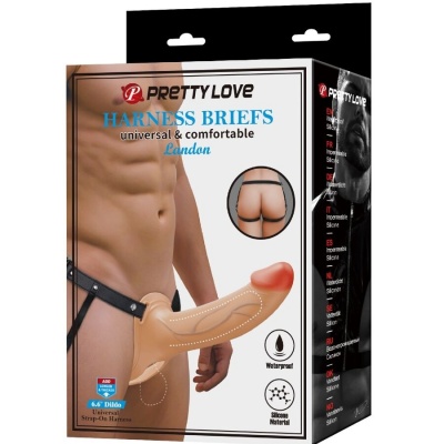 Landon Light-Skin Vibrating Strap-On - image 9