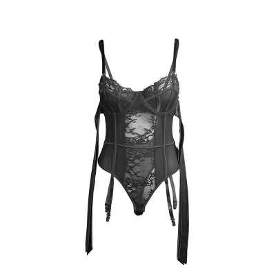 Subblime Lace Bodysuit Bows S/M - image 4