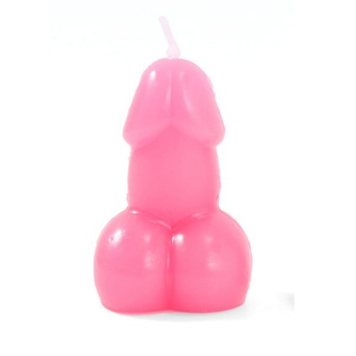 Penis-Shaped Candle Fuchsia (Wax)
