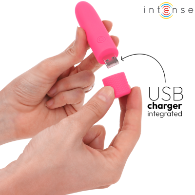 Intense Symone USB Rechargeable Vibrating Bullet Pink - image 5