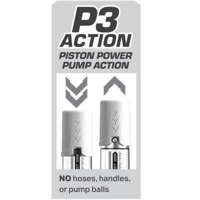 Pump Worx Max Boost White Penis Pump, Manual Piston - image 5