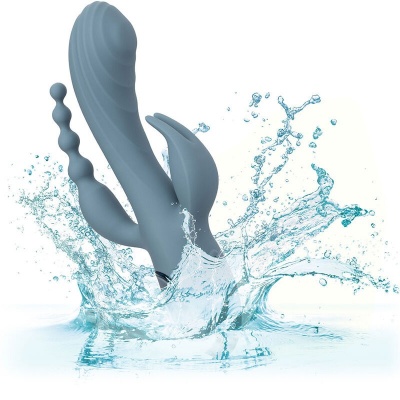 CalExotics Triple Ecstasy Vibrator Grey - image 8
