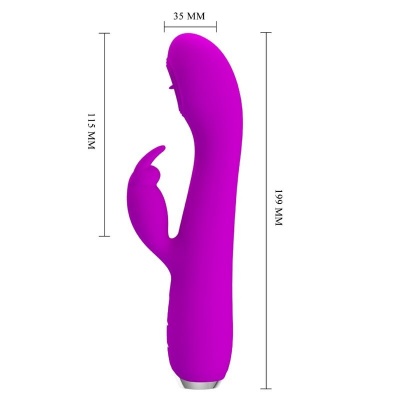 Pretty Love Rachel Rechargeable Vibrator Suction Purple - image 7