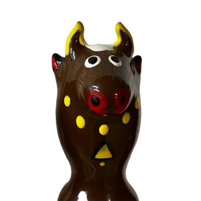 Condomerie Handpainted Bull Black Model 2