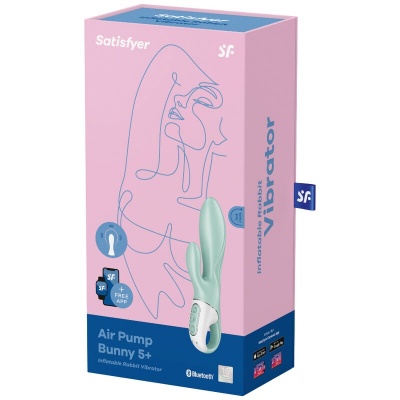 Satisfyer Air Pump Bunny 5+ App Green - image 4