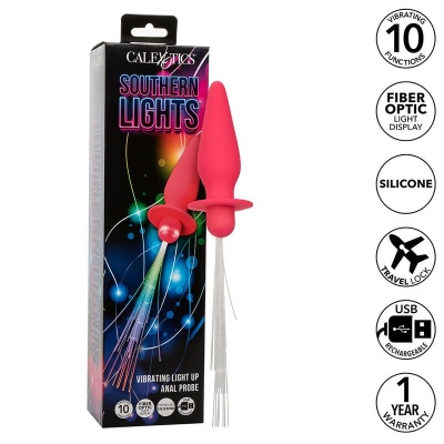 CalExotics Southern Lights Light-Up Anal Plug Pink - image 2