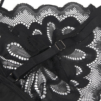 Subblime Babydoll Floral Print Chest Black L/XL - image 11