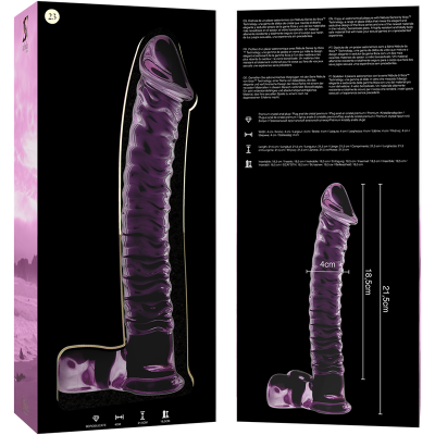 Nebula Series Model 23 Pink Glass Dildo 21.5cm - image 6