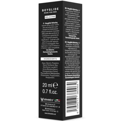 Intimateline Boyglide Anal Relaxing Spray 20ml - image 2