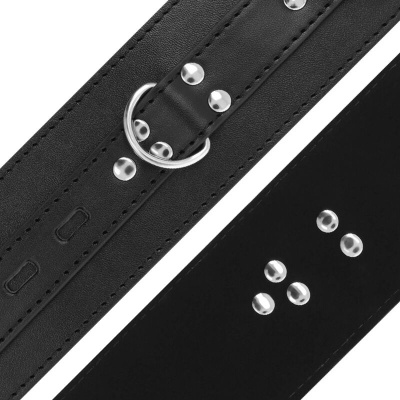 Darkness Black Leather Handcuffs - image 3