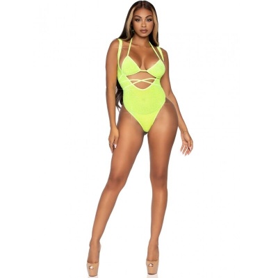 Leg Avenue Rhinestone Bikini Bodysuit - image 3
