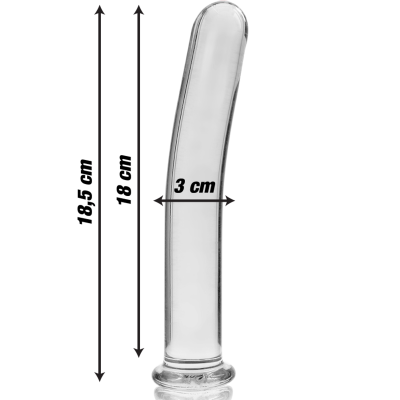 Nebula Series Model 17 Clear Glass Dildo 18.5cm - image 3