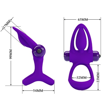 Pretty Love Vibrator Ring 10 Functions Violet - image 6
