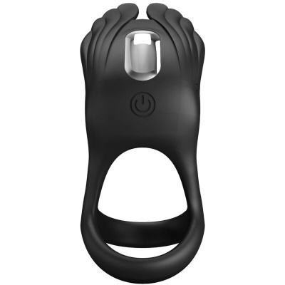 Pretty Love Silas Vibrant Penis Ring Black 7 Vibrations - image 4