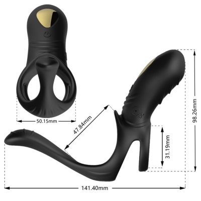 Armony Joy Jumper Ring Remote Anal Plug Black - image 3