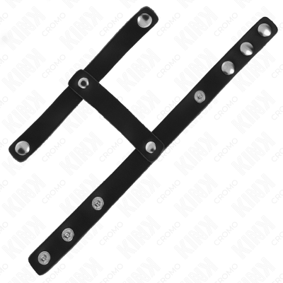 Kink Adjustable Leather Penis Ring and Ball Divider Strap - image 4