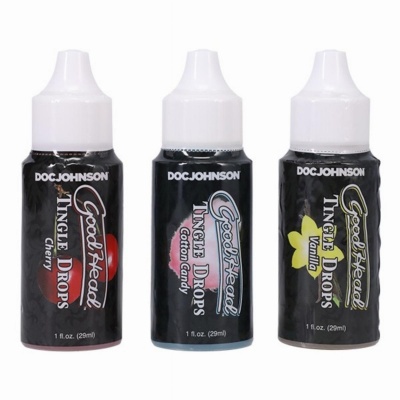 Foto van Doc Johnson - GoodHead Tingle Drops 3 smaken - 29 ml