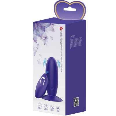 Pretty Love Youth Plug Anal Vibrator Remote Violet - image 7
