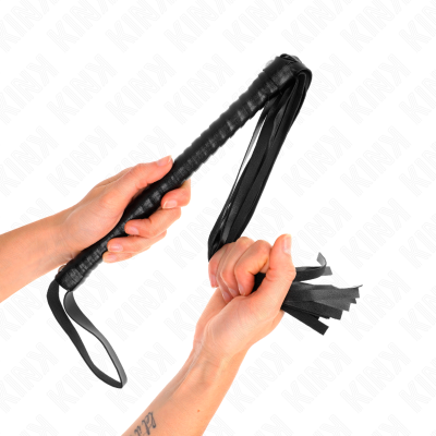 Kink Whip With Black Textured Handle 48.5 Cm - image 1