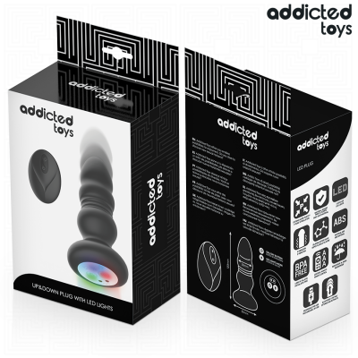 Addicted Toys Thrusting Vibrating Anal Plug LED - image 7