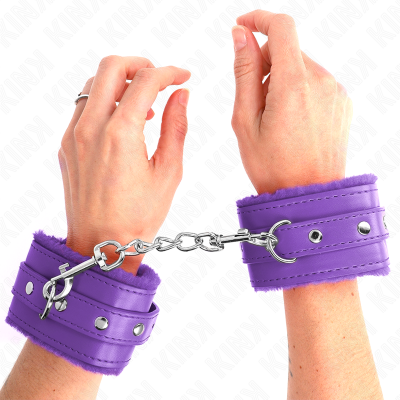 Kink Premium Fur Lined Restraints, Purple - image 1