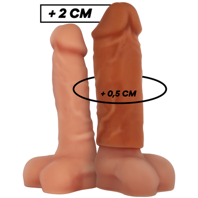 VirilXL Liquid Silicone Penis Extension V3, Brown