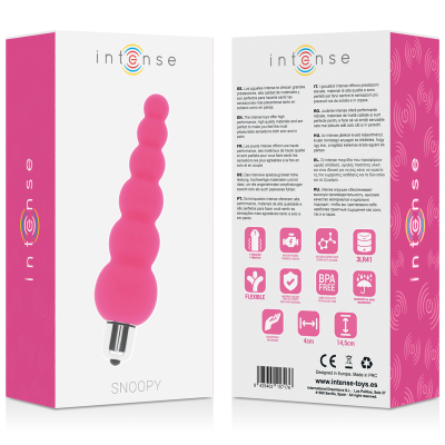 Intense Snoopy 7-Speed Silicone Vibrator, Pink - image 4