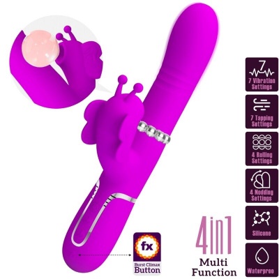 Pretty Love Multifunction Rabbit 4-in-1 Fuchsia - image 10