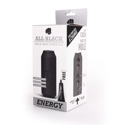 All Black Energy Masturbator, 17cm - image 2