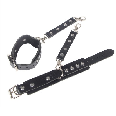 SUBBLIME 953690 Handcuffs with Bondage Belt Black One Size - image 9