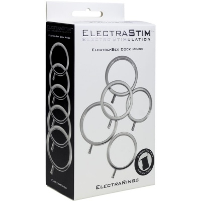 ElectraStim Electrarings Metal Penis Rings Pack of 5 - image 3
