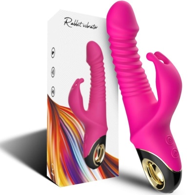Armony Zing Dildo Vibrator Rabbit Fuchsia - image 5