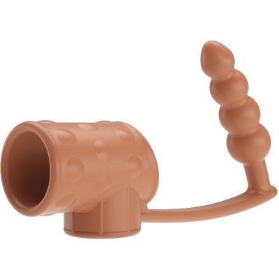 Pretty Love Penis Sleeve with Anal Plug Natural - image 2