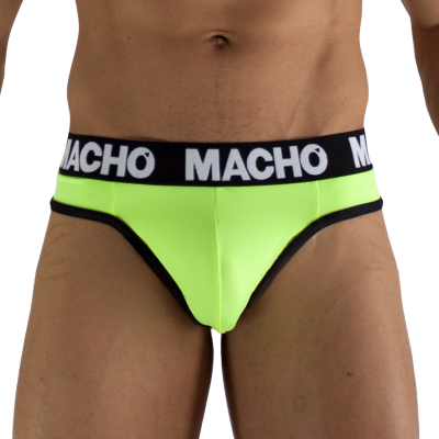 Macho MTG001 Fluorescent Yellow Thong M - image 2