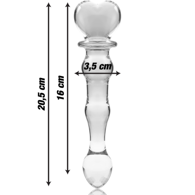 Nebula Series Model 21 Clear Glass Dildo 20.5cm - image 3