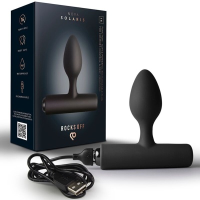 Rocks-Off Nova Solaris Anal Plug 16 Function Black Rocks-Off Nova Solaris Anal Plug 16 Function Black
