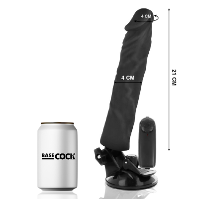Basecock Realistic Vibrator Black 21 cm - image 2