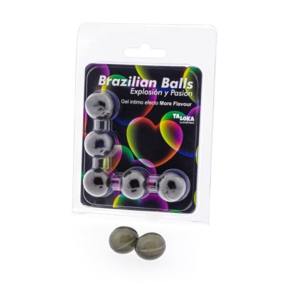 Taloka 5 Brazilian Balls Flavoured Exciting Gel Taloka 5 Brazilian Balls Flavoured Exciting Gel
