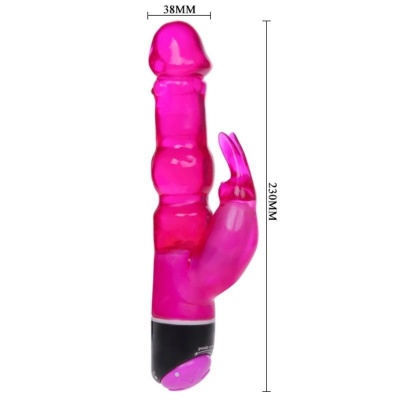 Baile Waves Of Pleasure Fantasy Vibrator With Lilac Rabbit 23 Cm - image 3