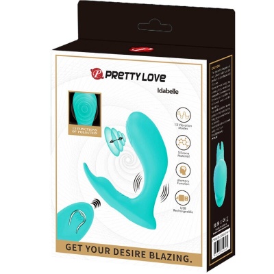 Pretty Love — Idabelle Vibration & Pulsation Remote Control Blue - image 7
