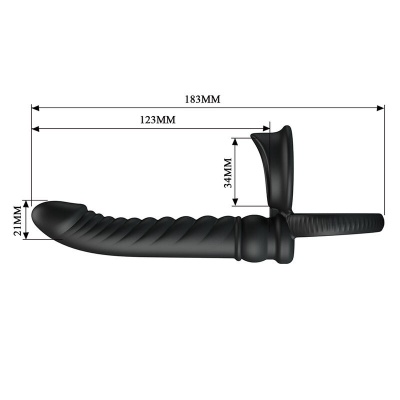 Pretty Love Merritt Anal Vibrator Ring Black - image 9