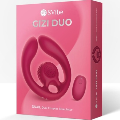 Snail Vibe Gizi Duo Couples Stimulator Remote Burgundy - image 8