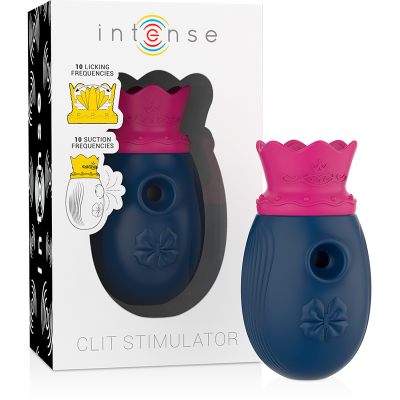 INTENSE Clitoris Stimulator 10 Suction Licking Blue - image 2
