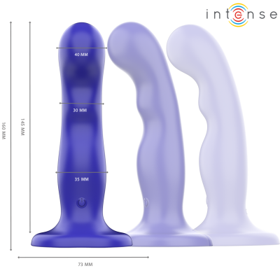 Intense Shorty Vibrator Blue Suction Cup Remote - image 2